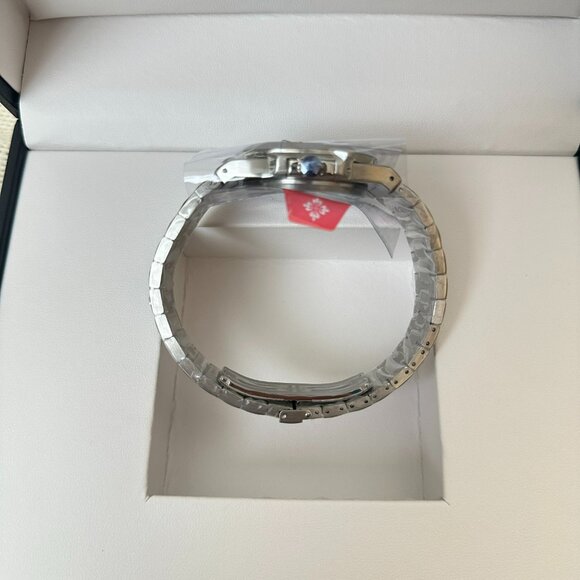 Patek Philippe & Tiffany Nautilus Stainless Steel Blue Dial Watch - Picture 6 of 7